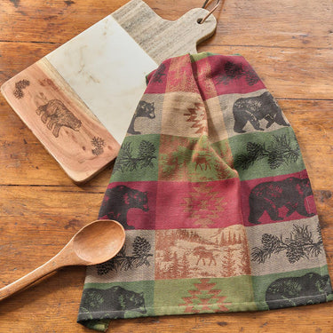 Pinecones And Trees Jacquard Dishtowel Set of 12 - Park Designs - The Fox Decor
